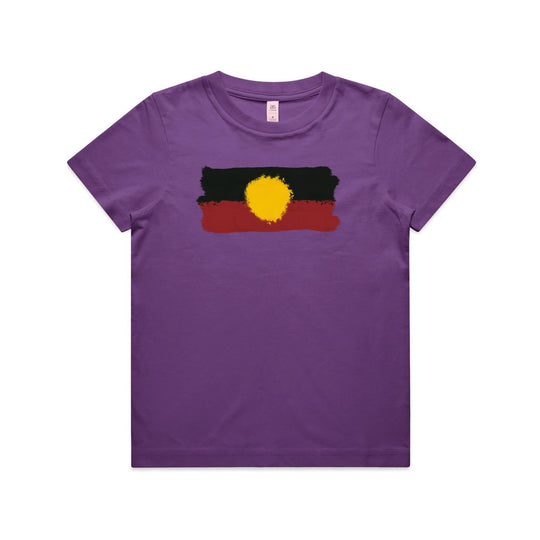 Kids Aboriginal Flag Tee — Adjadura Studio
