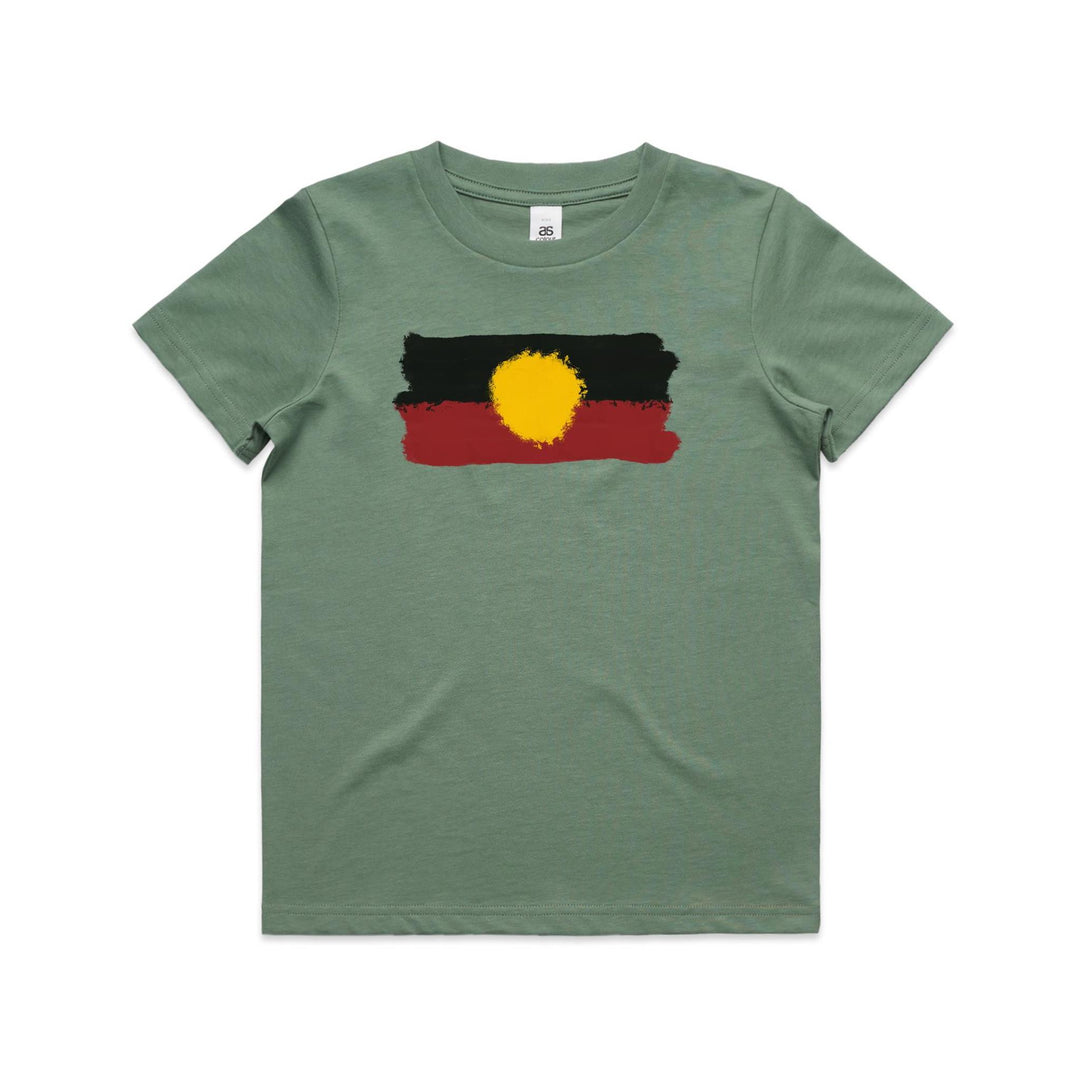 Kids Aboriginal Flag Tee — Adjadura Studio