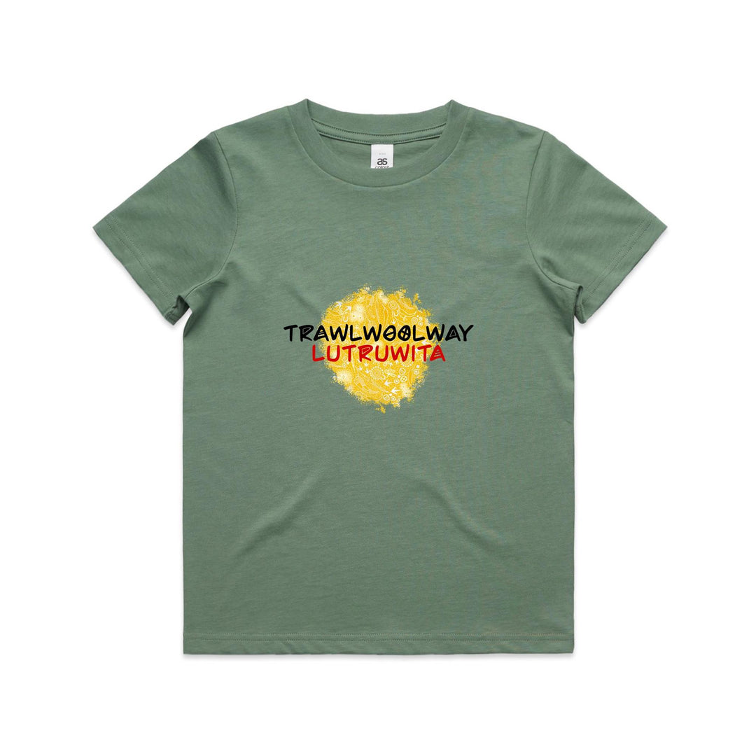 Kids Trawlwoolway lutruwita Tee - Adjadura Studio