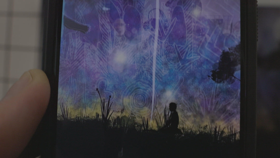 An interactive Aboriginal Augmented Reality (AR) artwork blending Indigenous storytelling, culture, and technology. Featuring vibrant digital overlays of traditional symbols, landscapes, and ancestral knowledge, this immersive experience connects users to rich First Nations heritage through dynamic 3D visuals and audio.