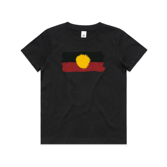 Kids Aboriginal Flag Tee — Adjadura Studio