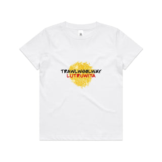 Kids Trawlwoolway - Lutruwita T-Shirt | First Nations Design by Adjadura Art
