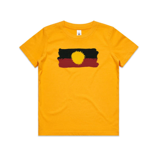 Kids Aboriginal Flag Tee — Adjadura Studio
