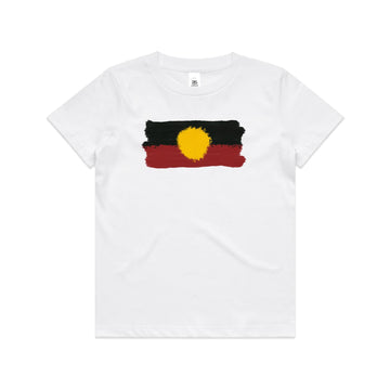 Kids Aboriginal Flag Tee — Adjadura Studio